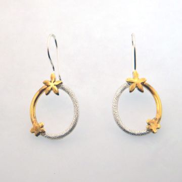 Silver Earrings Gold plated