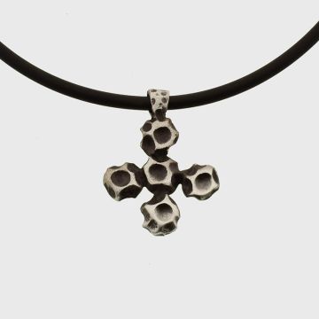 Silber Kreuz mit Oxidations