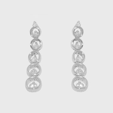Silver Earrings with zircon