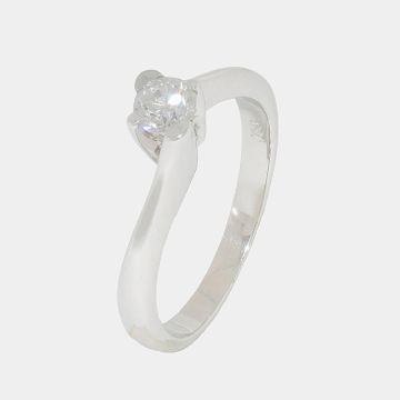 Ring Weißgold 18 Kt mit Diamant