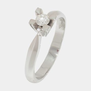 Ring Weißgold 18 Kt mit Diamant