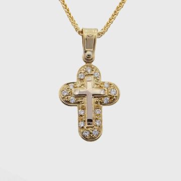 Kreuz Gelbgold 14kt