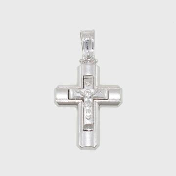 Kreuz Weißgold 14 Karat