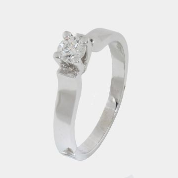 Ring Weißgold 18 Kt mit Diamant