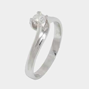 Ring Weißgold 18 Kt mit Diamant