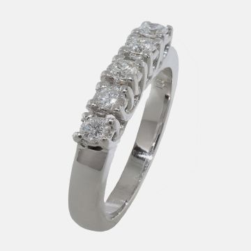 Ring Weißgold 18 Kt mit Diamant