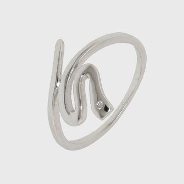 Silver ring 925 with diamond