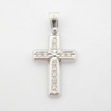 Kreuz Weißgold 14kt