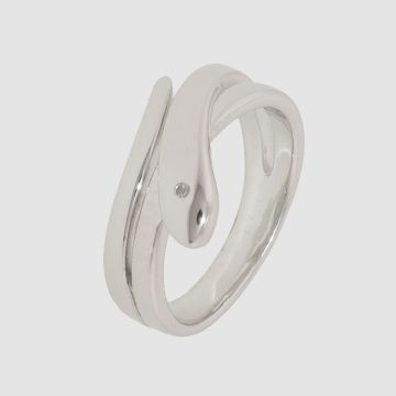 Silver ring 925 with diamond