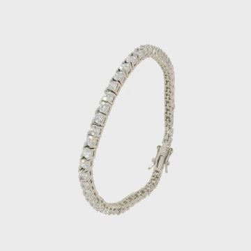 Silber Armband mit Zirkon