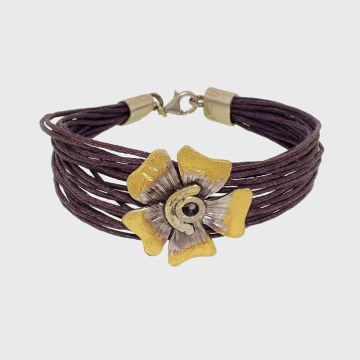Armband Silber  mit Gold 22kt