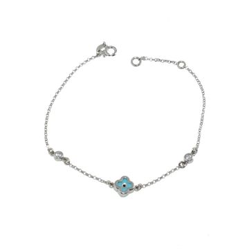 Silberarmband 925 mit Porzellanstein
