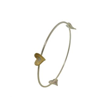 Silberarmband 925 und Gelbgold plattiert