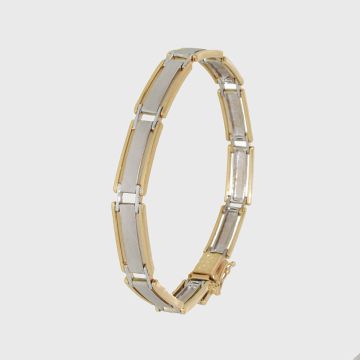 Armband Weiß Gelbgold 14kt