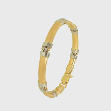 Armband Weiß Gelbgold 14kt