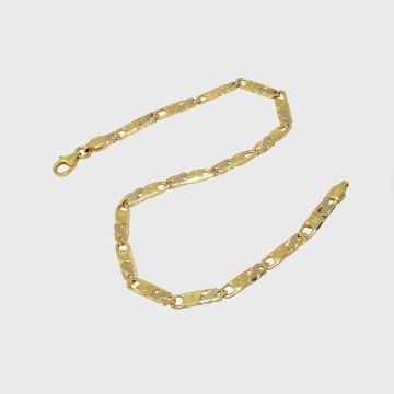 Armband Weiß Gelbgold 14kt
