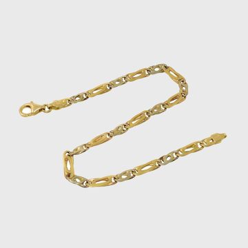 Armband Weiß Gelbgold 14kt