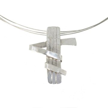 Handgefertigtes Kreuz Silber 925