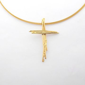 Silver Cross Gold plated