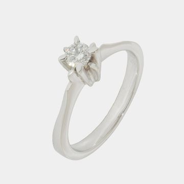 Ring Weißgold 18 Kt mit Diamant