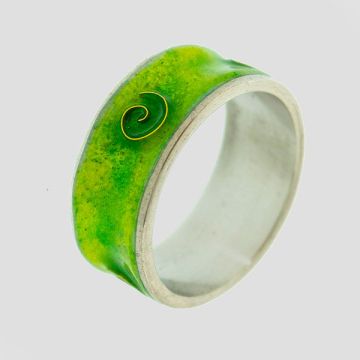 Ring Silver with Gold 22ct