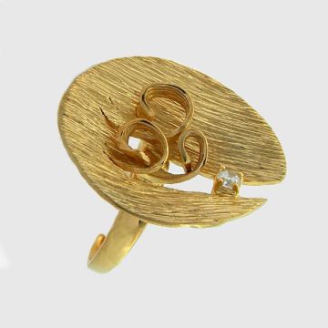 Silver Ring Gold plated