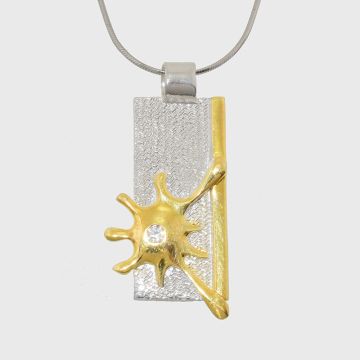 Silber Anhänger mit Zirkon