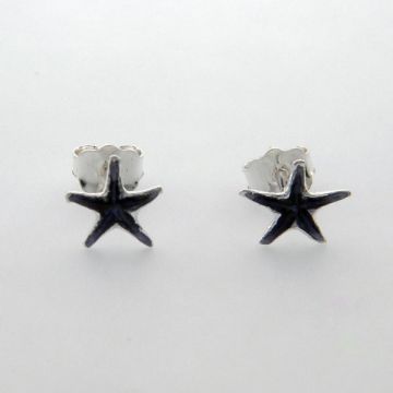 Silver Earrings with Enamel