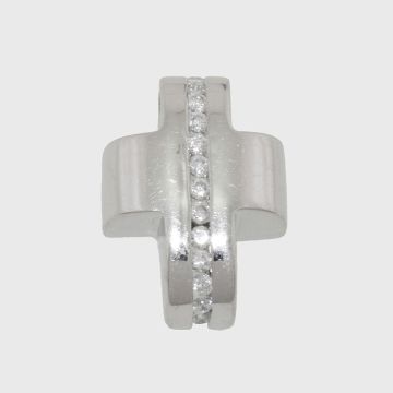 Silber Kreuz 925 mit Zirkon Steinen