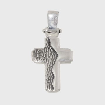Silber Kreuz 925 mit Oxidations