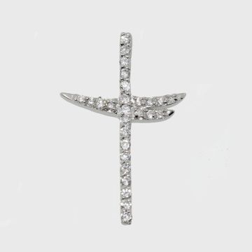Silber Kreuz 925 mit Zirkon Steinen