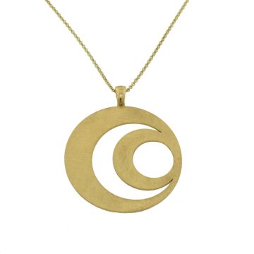 Handmade Silver Pendant 925 Gold plated