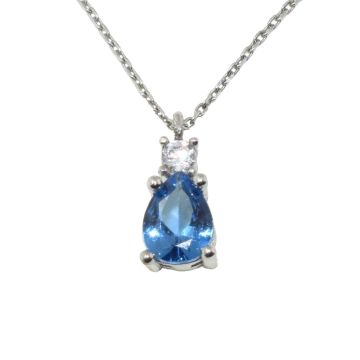 Wonderful handmade Silver Pendant 925 with Sapphire stone