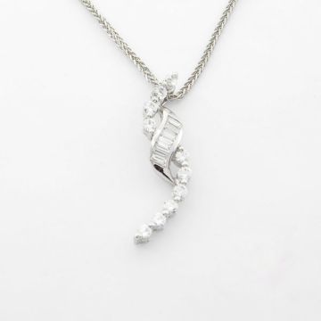 Pendant White Gold 14ct with Chain