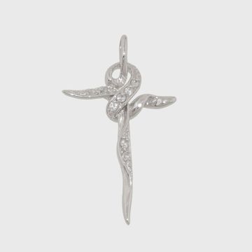 Silber Kreuz 925 mit Zirkon Steinen