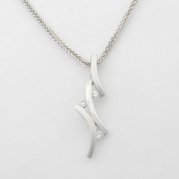 Pendant White Gold 14ct with Chain