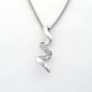 Anhänger Weißgold 14kt mit Kette