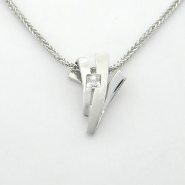 Anhänger Weißgold 14kt mit Kette
