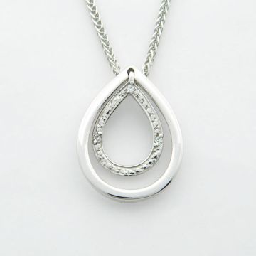 Anhänger Weißgold 14kt mit Kette