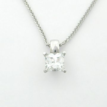 Anhänger Weißgold 14kt mit Kette