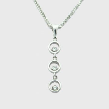 Anhänger Weißgold 14kt mit Kette