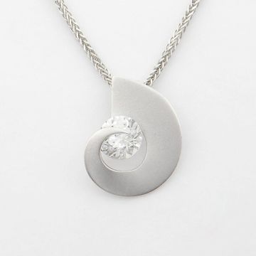 Anhänger Weißgold 14kt mit Kette
