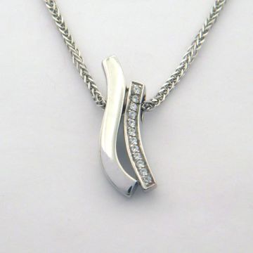 Anhänger Weißgold 14kt mit Kette