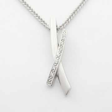 Anhänger Weißgold 14kt mit Kette