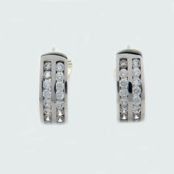 Earrings White Gold 14ct