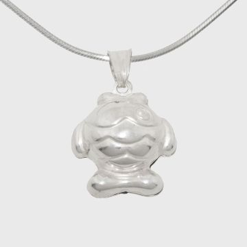 Silver pendant in the shape of a fish 