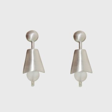 Silver Earrings with quartz