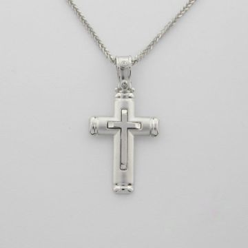 Kreuz Weißgold 14ct