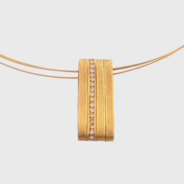 Halskette Gelbgold 18kt mit Gold kord