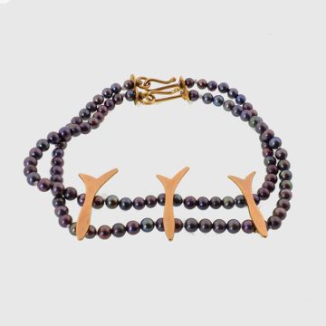 Armband Gelbgold 18kt mit Perlen